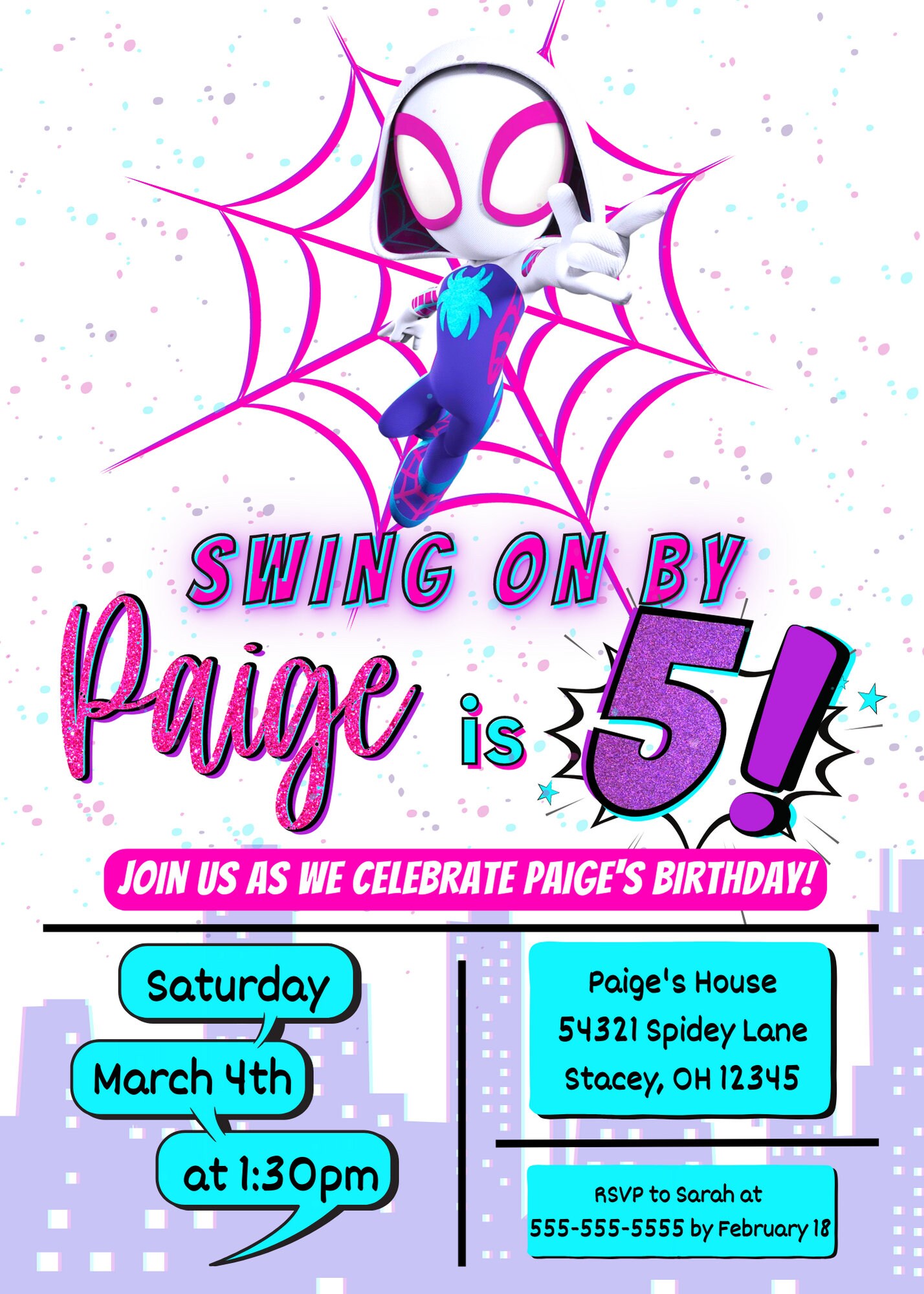 Custom Printable Invitation, DIGITAL - Etsy