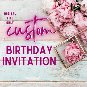 Custom Printable Invitation, DIGITAL - Etsy