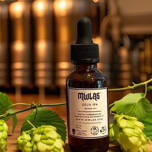 ZEUS IPA Beard Oil | 1oz | made with Zeus Hops | Craft Brewing Inspired | Natural Beard Oil | Gift for Beer Lovers | Hops Beard Care