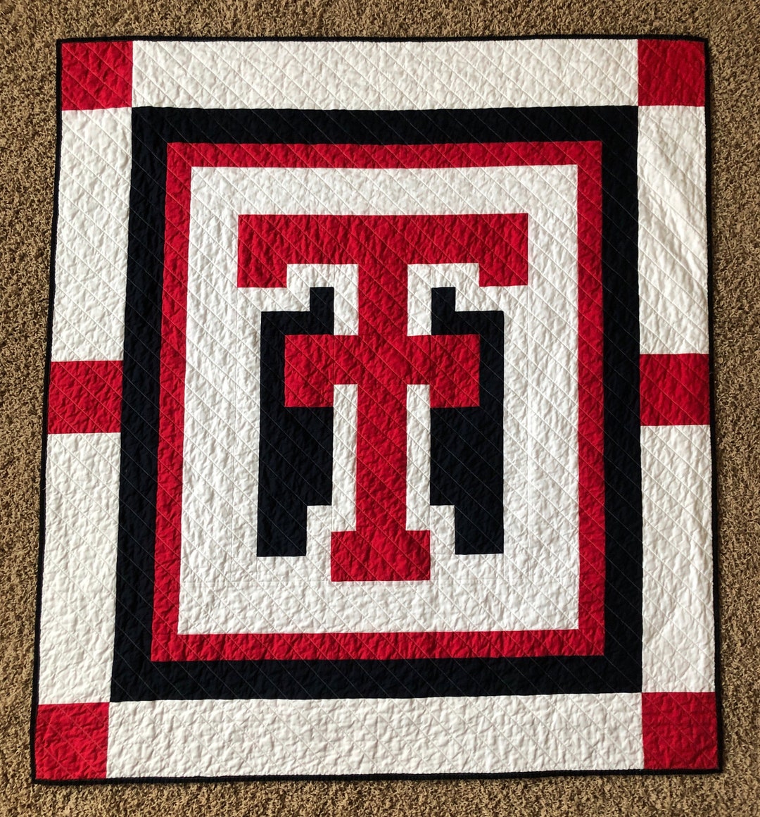 Texas Tech Throw Quilt Etsy