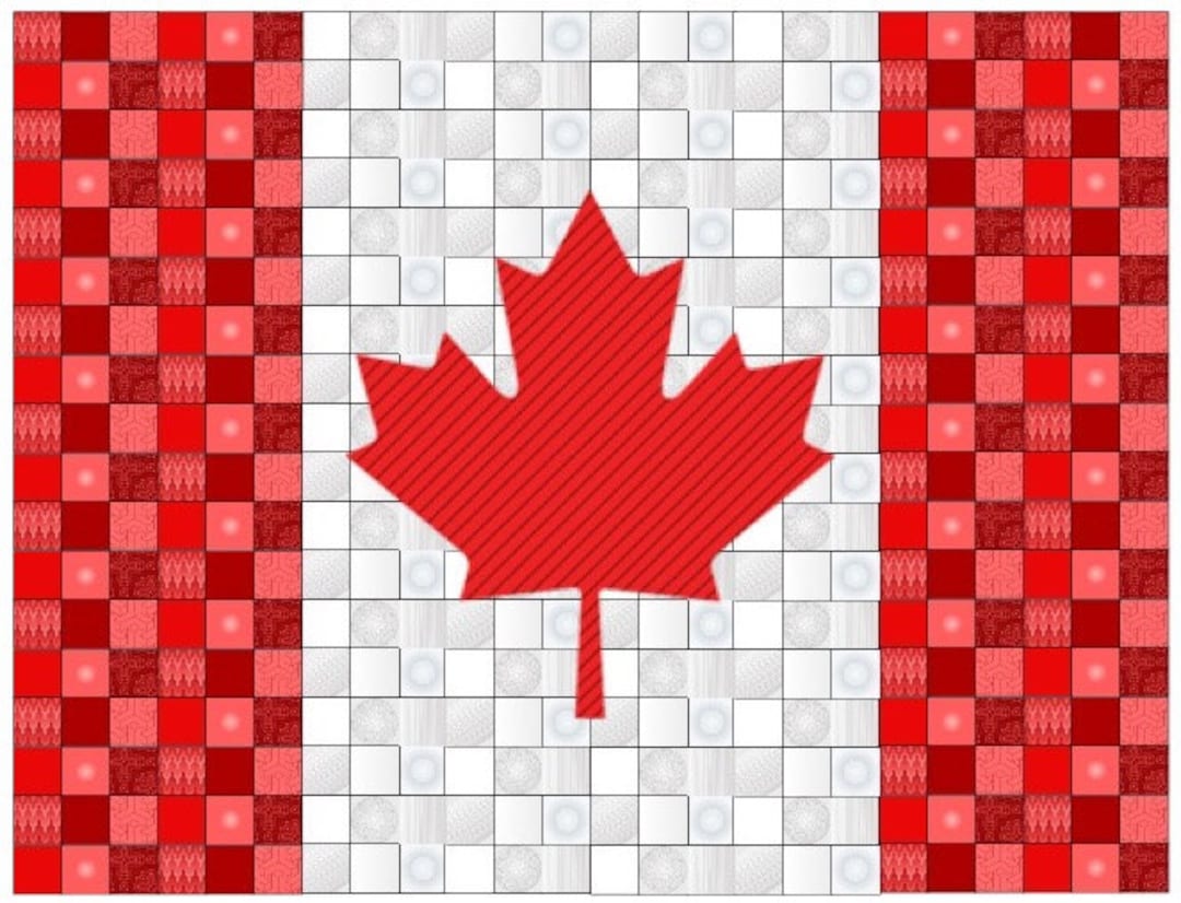 Canada Flag Throw Quilt PDF Pattern Etsy canada-flag-throw-quilt-pdf-pattern-etsy