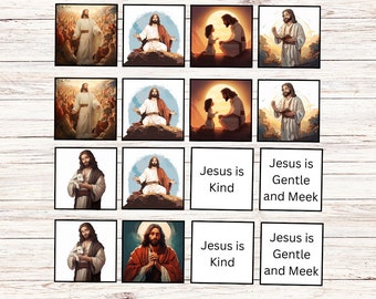 Jesus Christ Matching Game | Christian Memory Activity | Great for LDS Primary or Nursery | General Conference | Printable Download