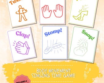 Body Movement Singing Time Activity | LDS Primary | General Conference 2025 | Primary Program Chorister Help | Visuals for Primary