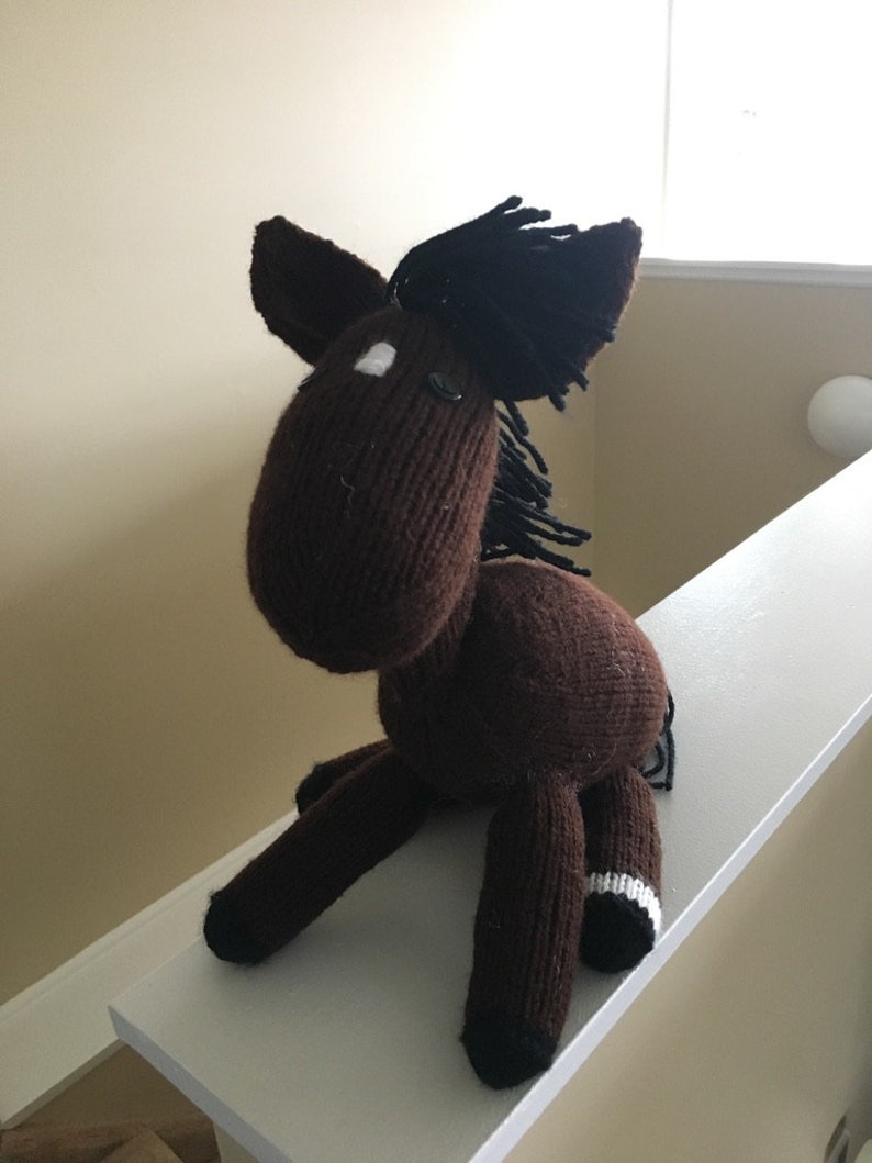 Custom Knit Stuffed Horse Etsy