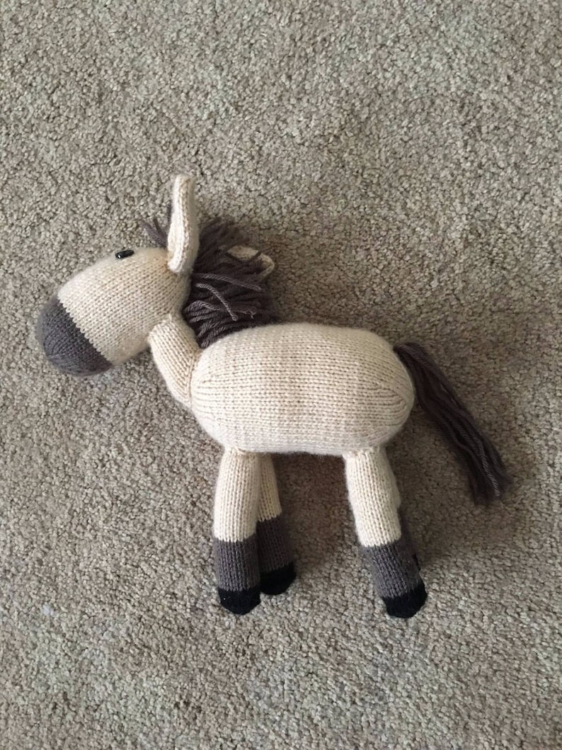 Custom Knit Stuffed Horse Etsy