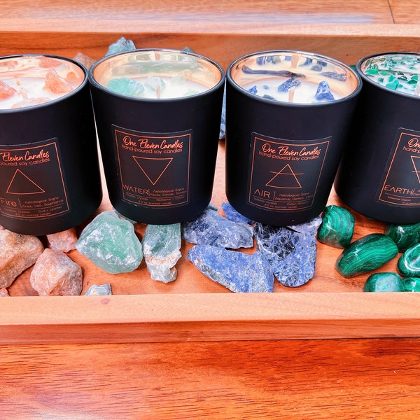 Earth, Air, Fire, Water - Elements Candle Bundle