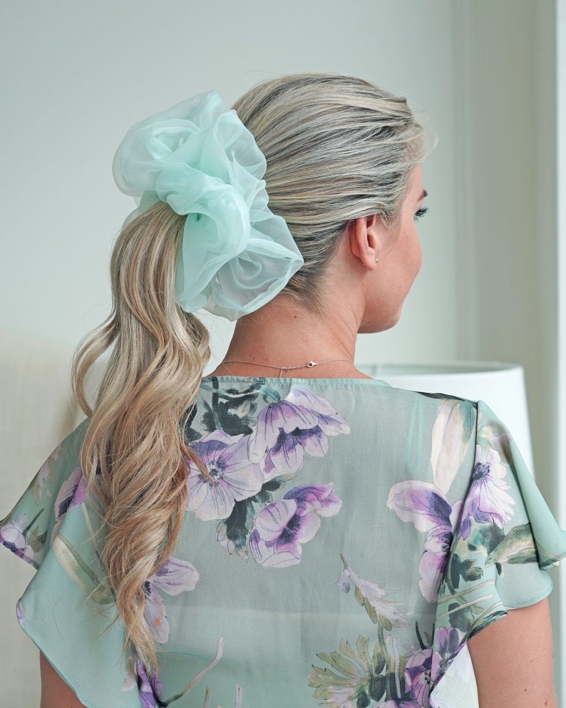 OVERSIZED Mint Scrunchie image 0