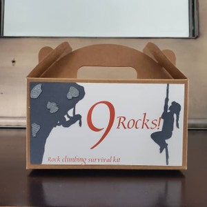 Rock Climbing treat boxes, party boxes, favor box, birthday, party favors, birthday party, sports, rock climb