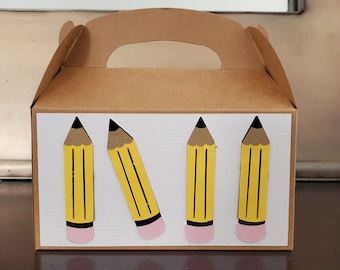 Teacher Appreciation gift, teacher, educator, classroom, student, class, school, student, parent, gable box, gift, gift box, treat box