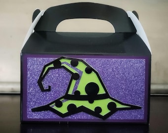 Halloween Treat Box, Halloween Party Favor, Trick Or Treat Gift Box, Halloween Candy Box, Classroom Treats, Teacher Gift, Candy Box, Witch