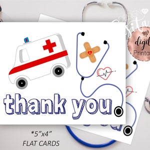EMT Wertschätzung Danke druckbare Karten, Abschluss Karte Sanitäter, Mini Cookie Karte, Sanitäter Danke, Lehrer Danke, ER Danke