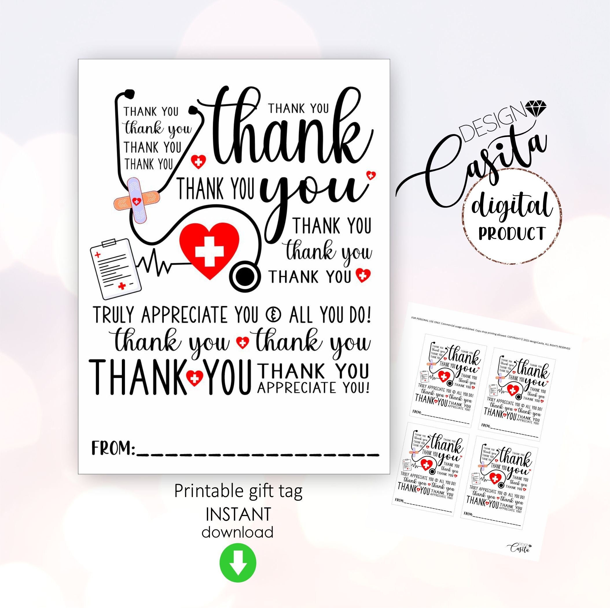 thank you gift tags, 12-pack – the gifted tag