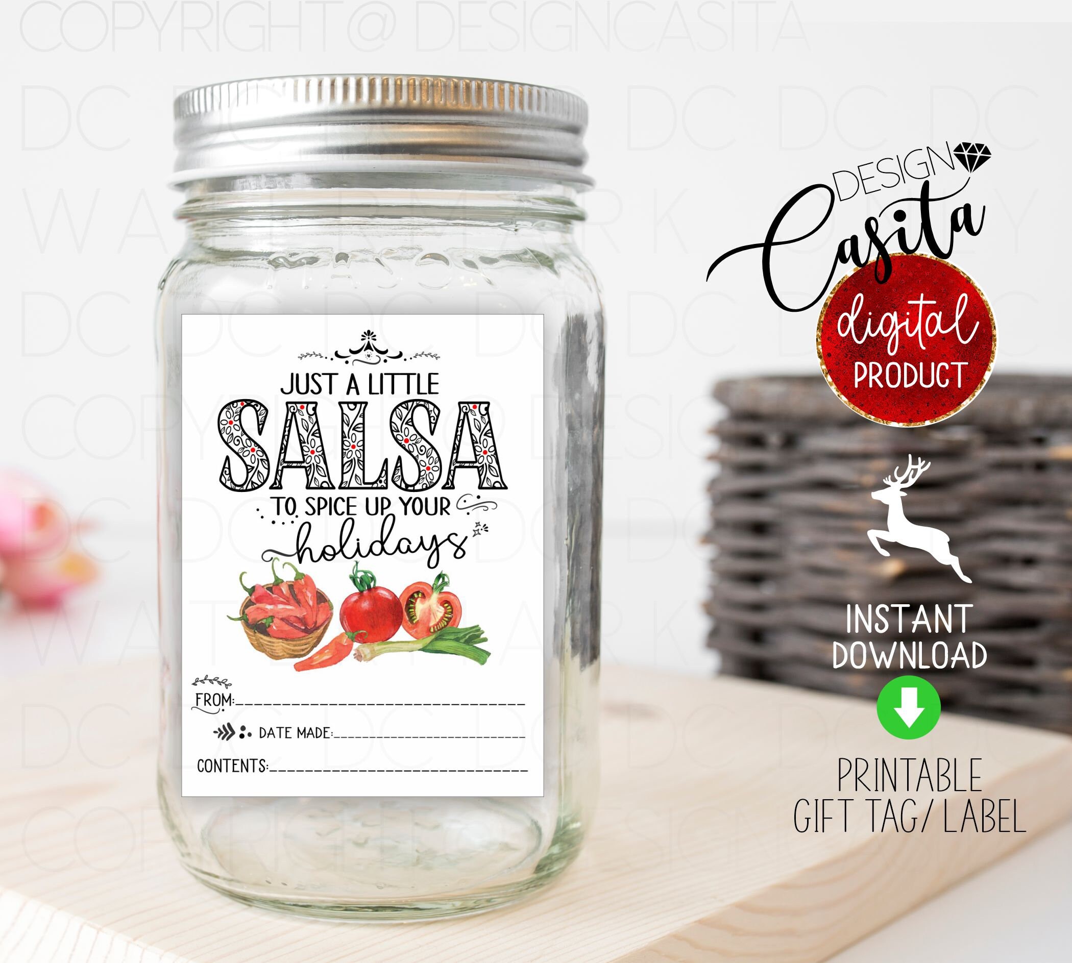 Custom Custom Hot Salsa Jar - Printed School Supplies