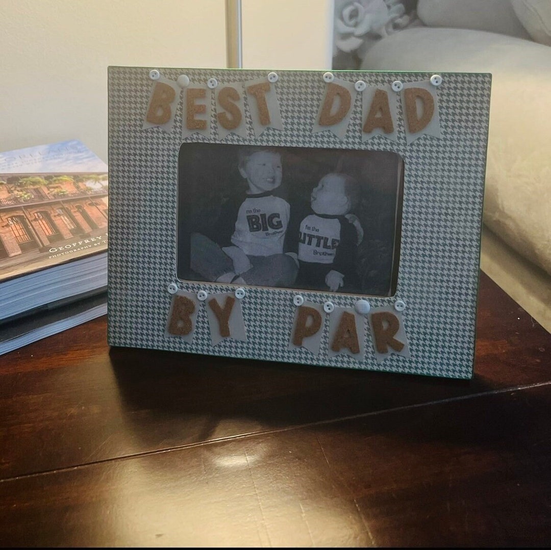 Best Dad by Par Picture Frame - Etsy