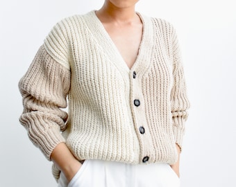 Knitting cardigan pattern, Knitting sweater pattern, Knit cardigan pattern, Oversized cardigan knit pattern, Chunky cardigan pattern