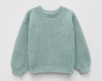 Crochet ribbed sweater pattern, Easy crochet sweater pattern, Crewneck sweater, Modern cozy pullover, Easy crochet jumper, Cozy sweater