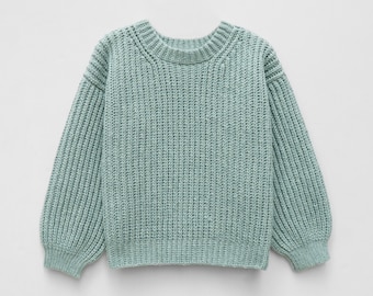 Modèle de pull côtelé au crochet, Modèle de pull au crochet facile, Pull Crewneck, Pull confortable moderne, Pull au crochet facile, Pull confortable