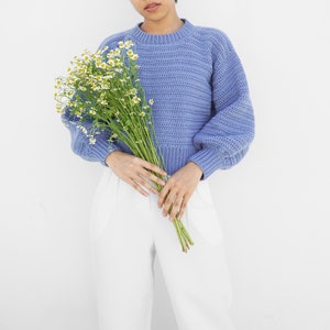 Easy crochet sweater pattern, Beginner crochet pattern, Women&#39;s Crochet Sweater, Modern crochet pullover, Crochet cozy cardigan pattern