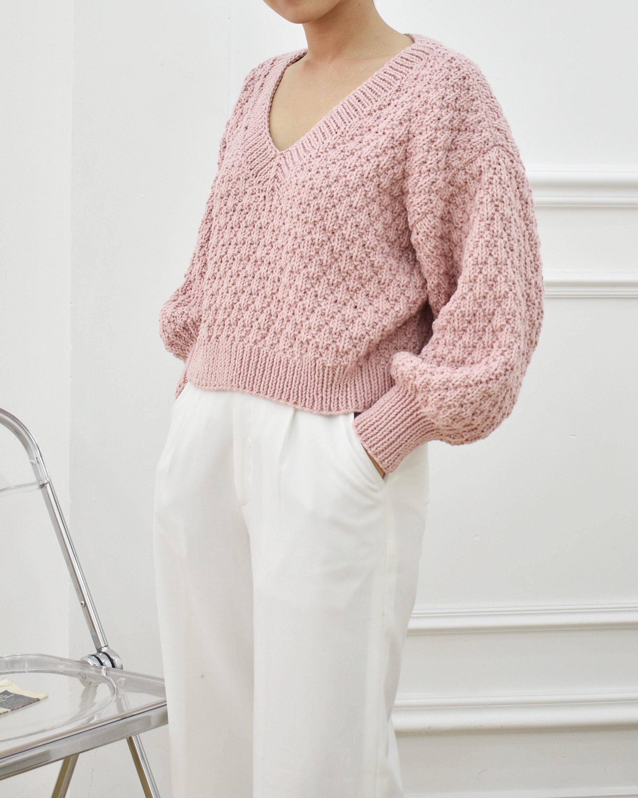 NKNIT balloon cable KNIT ンニット shishikui balloon cable KNIT – NKNIT