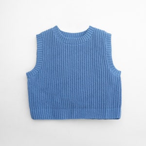 Crochet ribbed vest pattern, Crochet sweater pattern, Easy crochet vest pattern, Crochet timeless pullover, Modern crochet vest pattern