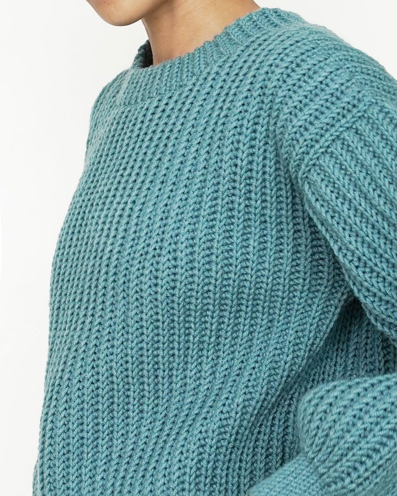 Crochet ribbed sweater pattern