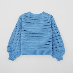 Crochet sweater pattern, Crochet lace sweater pattern, Easy sweater crochet, Oversize sweater pattern, Cozy crochet pullover image 4