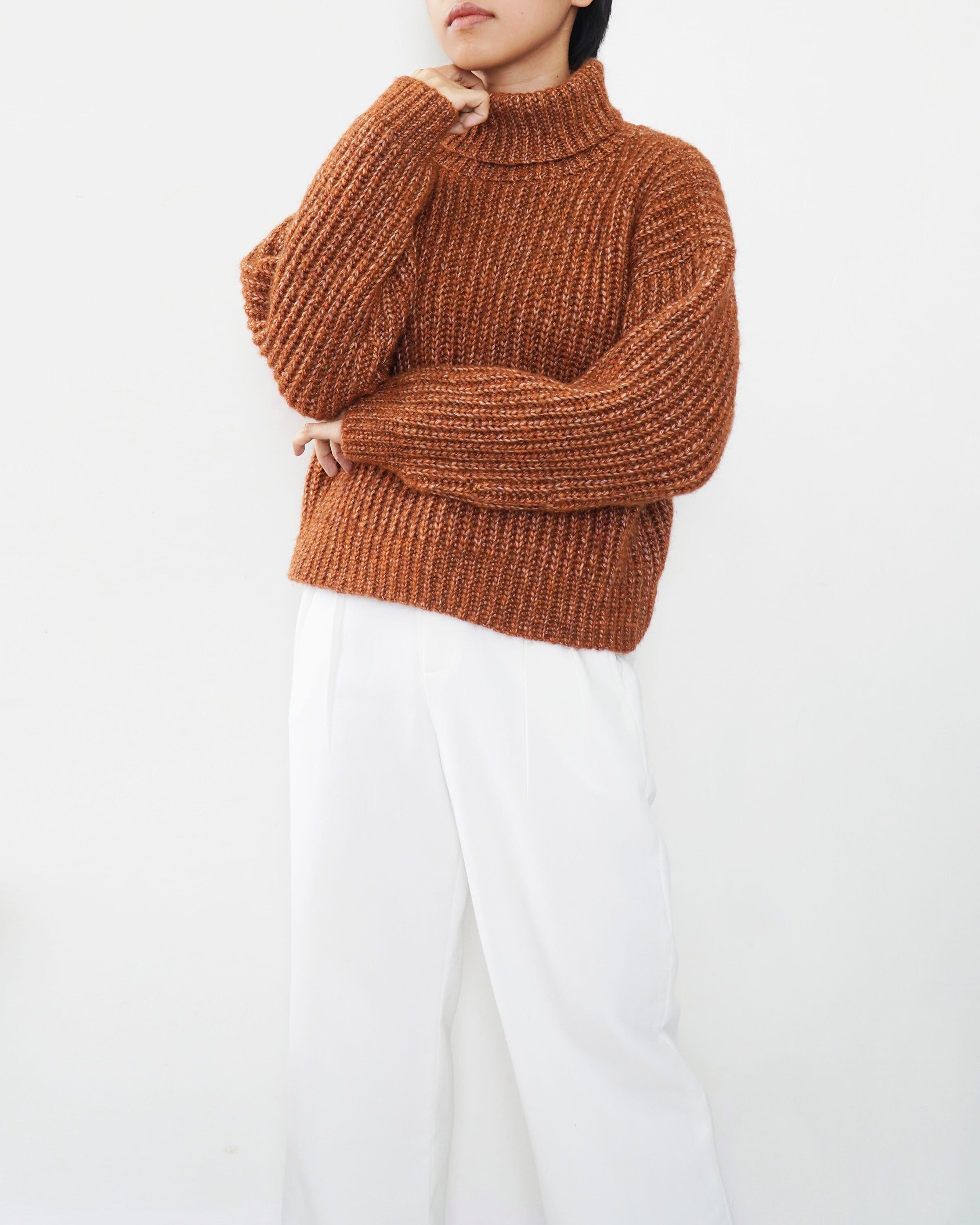 Crochet ribbed sweater pattern, Turtleneck sweater, Easy crochet sweater pattern, Modern crochet pullover, Crochet cozy cardigan pattern