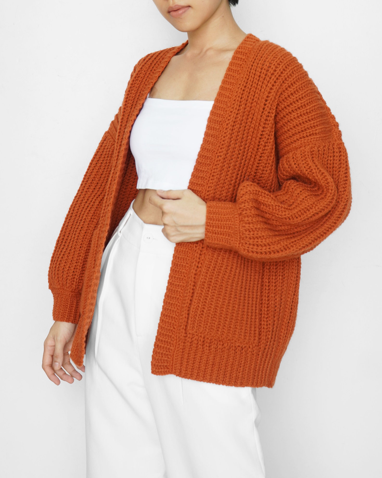 Crochet Ribbed Cardigan Pattern: Easy Oversize Cardigan (english ...