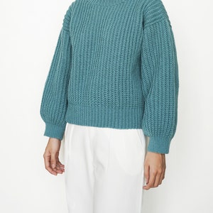 Crochet ribbed sweater pattern