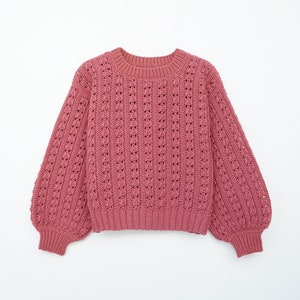 Crochet Ribbed Crewneck Sweater Pattern: Easy Pullover (PDF Pattern)