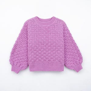 Crochet sweater pattern, Basket Wave sweater pattern, Easy sweater crochet, Timeless pullover pattern, Cozy crochet pullover