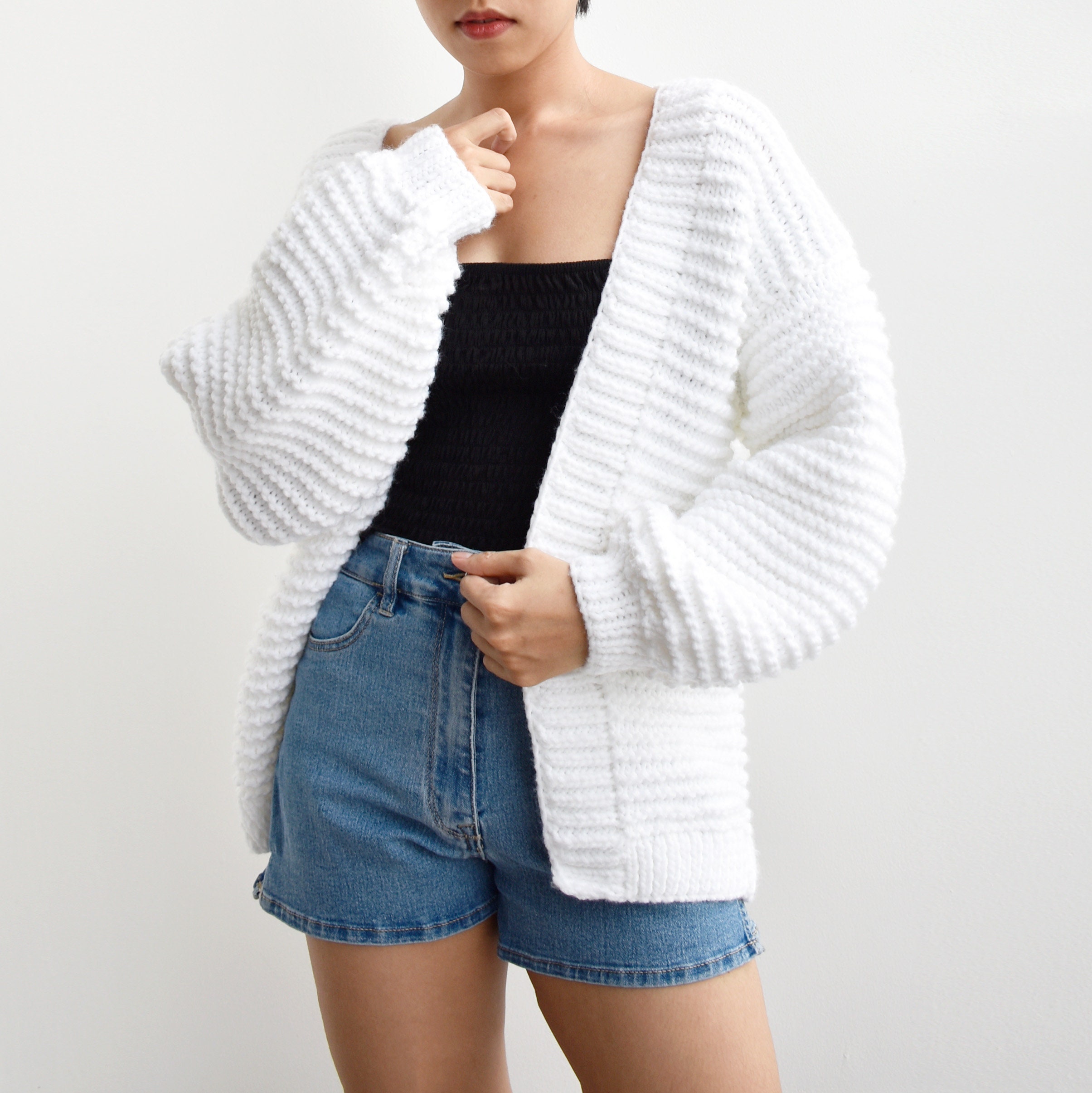 Chunky Knitting Cardigan Pattern Easy 