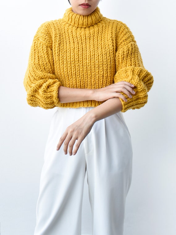 Chunky Knitting Sweater Pattern Easy 