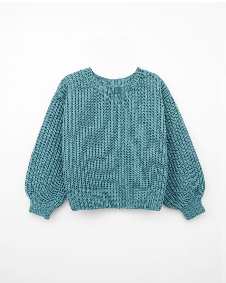 Crochet ribbed sweater pattern