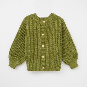 Patron de cardigan côtelé au crochet : pull à col rond facile (Patron PDF)