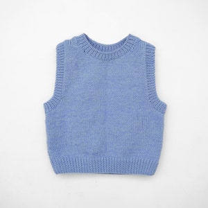 Knitting chunky vest pattern, Easy knitting vest sweater, Timeless vest pattern, Beginner knitting vest sweater, Top knitting pattern