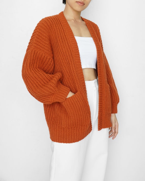 Crochet Ribbed Cardigan Pattern: Easy Oversize Cardigan (English)