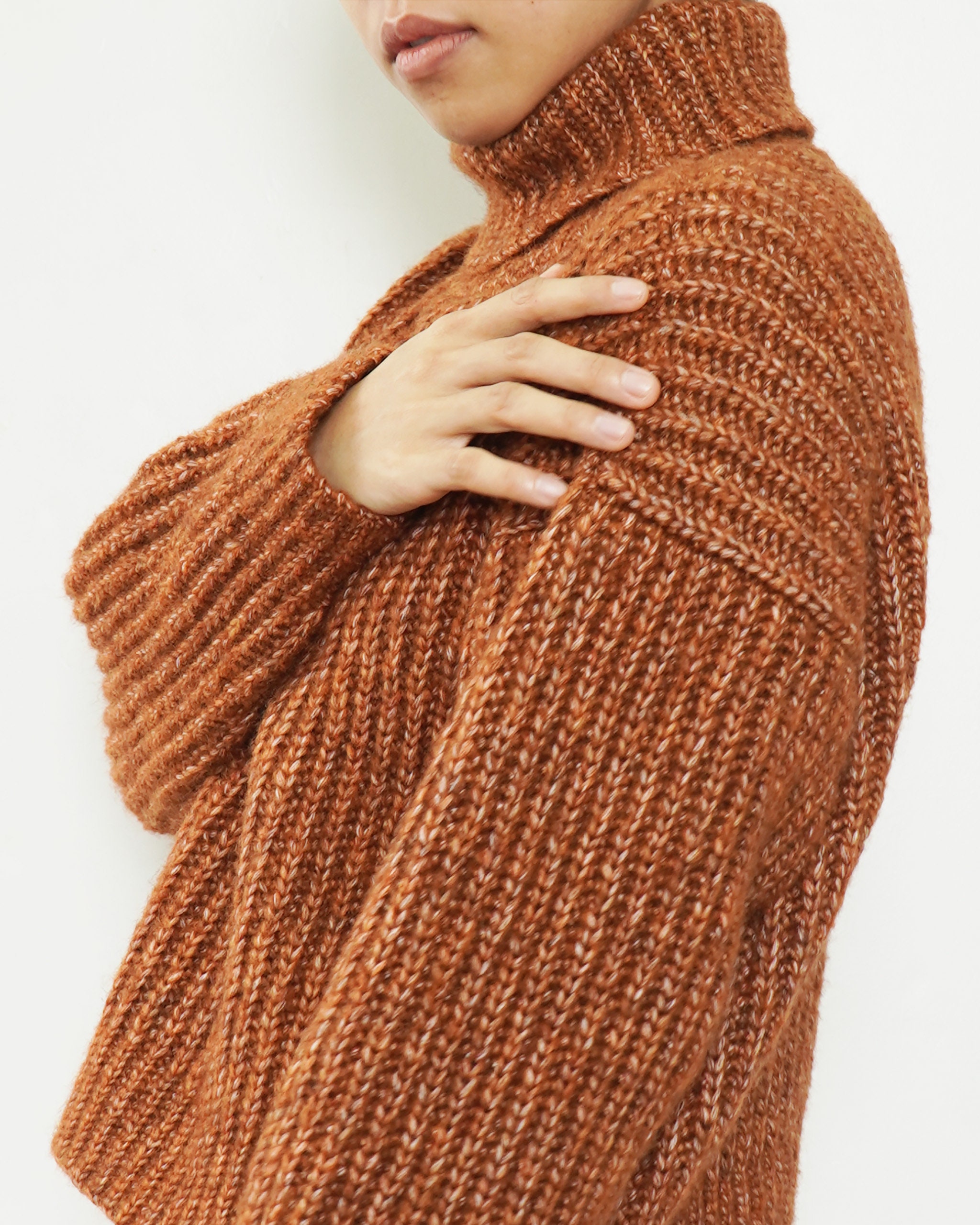 Crochet Ribbed Turtleneck Sweater Pattern: Easy Pattern (english) - Etsy