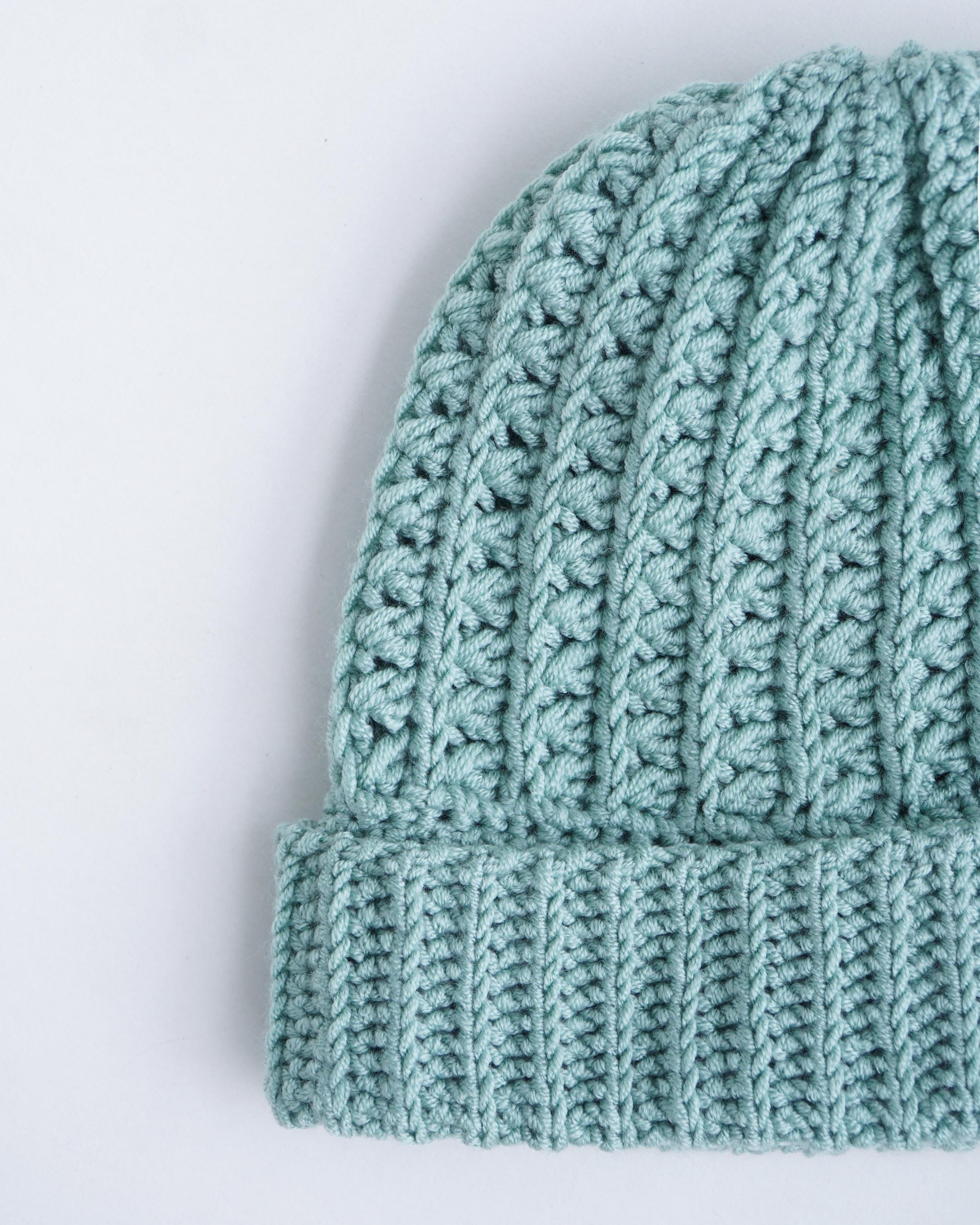 Varigated Ribbed Beanie Pattern Crochet Ribbed Beanie Pattern: Easy Knit Look, Newborn to Adult (PDF ...