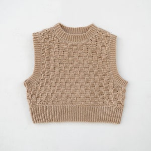 Crochet Vest Pattern, Crochet Sweater Pattern, Basket Wave