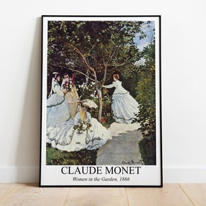 Women in the Garden, Claude Monet Print | Impressionist Painting | Landscape Print | Printable Wall Art | Digital Download