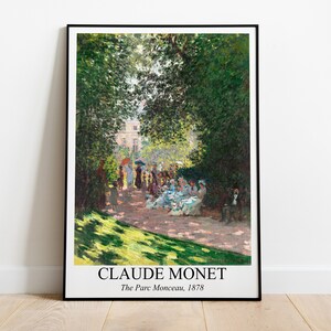 The Parc Monceau, Claude Monet Print | Impressionist Painting | Landscape Print | Printable Wall Art | Digital Download