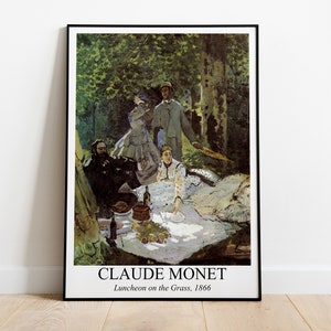 Luncheon on the Grass, Claude Monet Print | Impressionist Painting | Landscape Print | Printable Wall Art | Digital Download