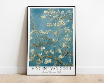 Flor de almendro, Impresión de Vincent Van Gogh / Pintura impresionista / Impresión de flores / Arte de pared imprimible / Descarga digital