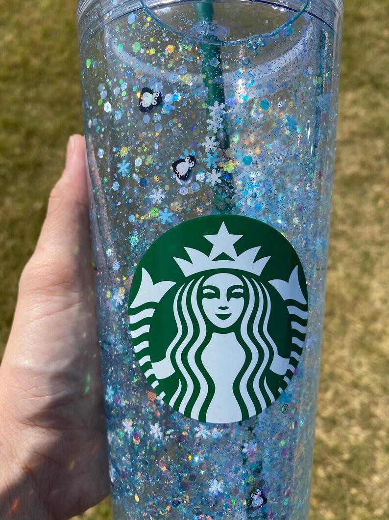 Winter Wonderland Starbucks Snowglobe Tumbler Etsy