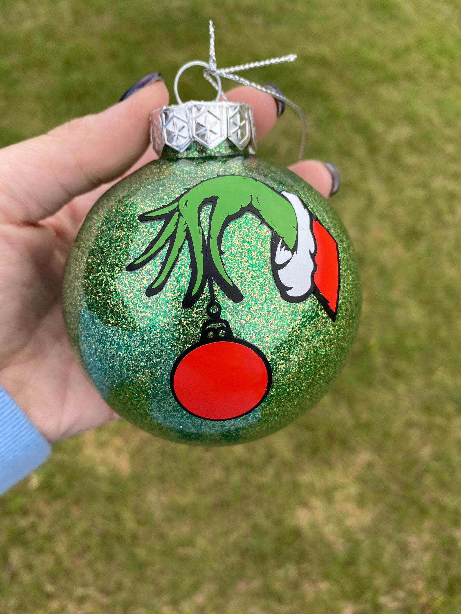 Grinch Christmas tree ornament Etsy