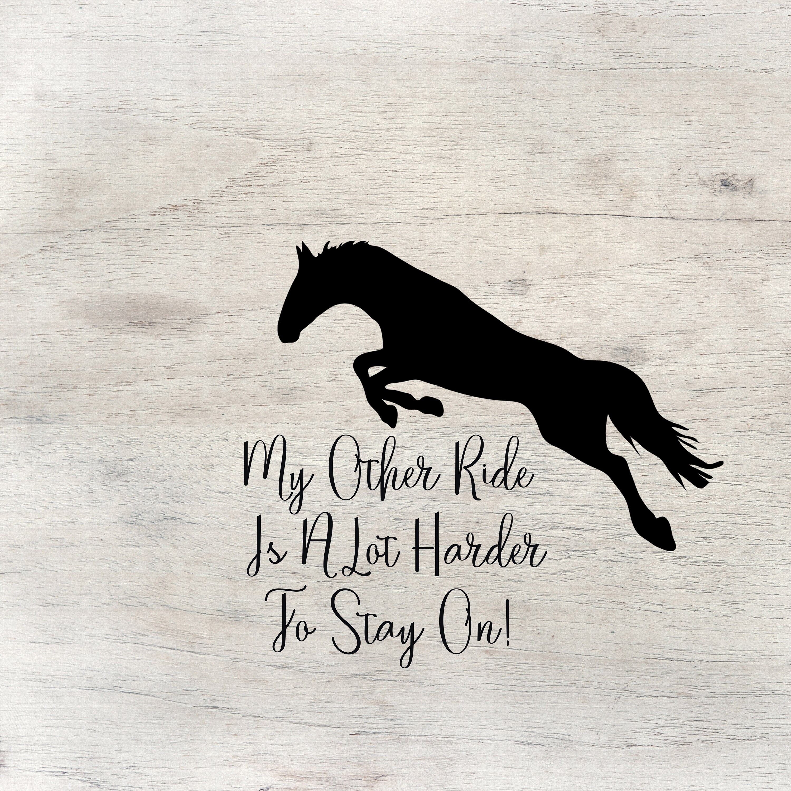 My Other Ride is a Lot Harder to Stay On Bumper Stickers for Etsy