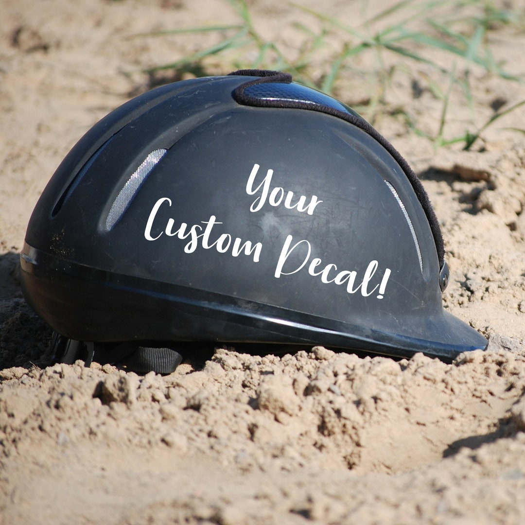 Custom Horseback Riding Helmet Decal, Horse's Name, Equestrians