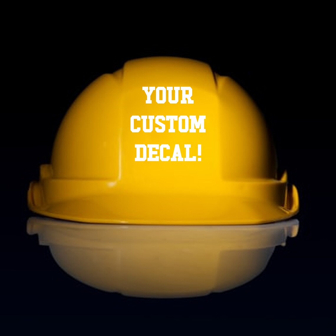 Custom Hard Hat Vinyl Decal Personalized Personal Protection Etsy