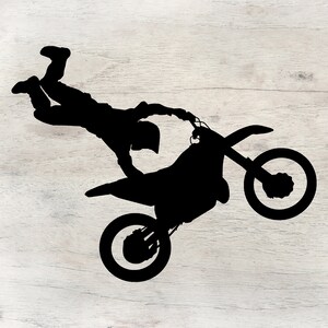 Motocross Stunt Rider Sticker for Sale by anandariki